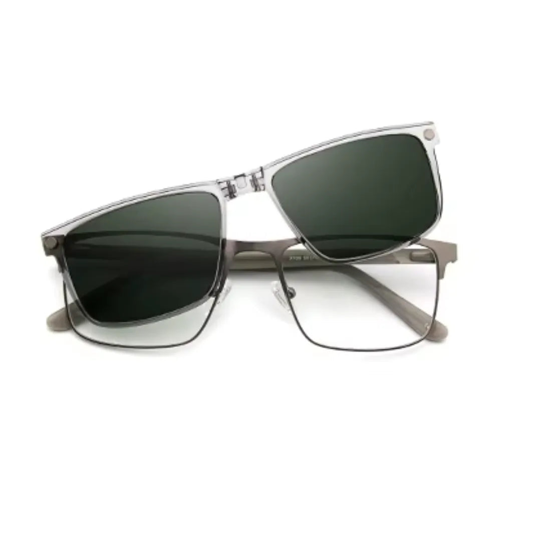 clip-on eyewear, magnetic sunglasses, minimal clip-on glasses, premium optical frames, prescription glasses, modern eyewear, designer eyewear, contemporary eyewear, lightweight eyewear, luxury minimal eyewear
