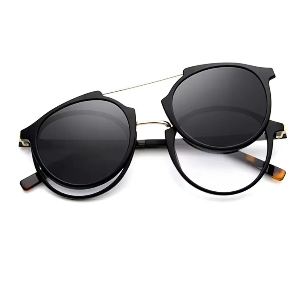clip-on eyewear, magnetic sunglasses, minimal clip-on glasses, premium optical frames, prescription glasses, modern eyewear, designer eyewear, contemporary eyewear, lightweight eyewear, luxury minimal eyewear