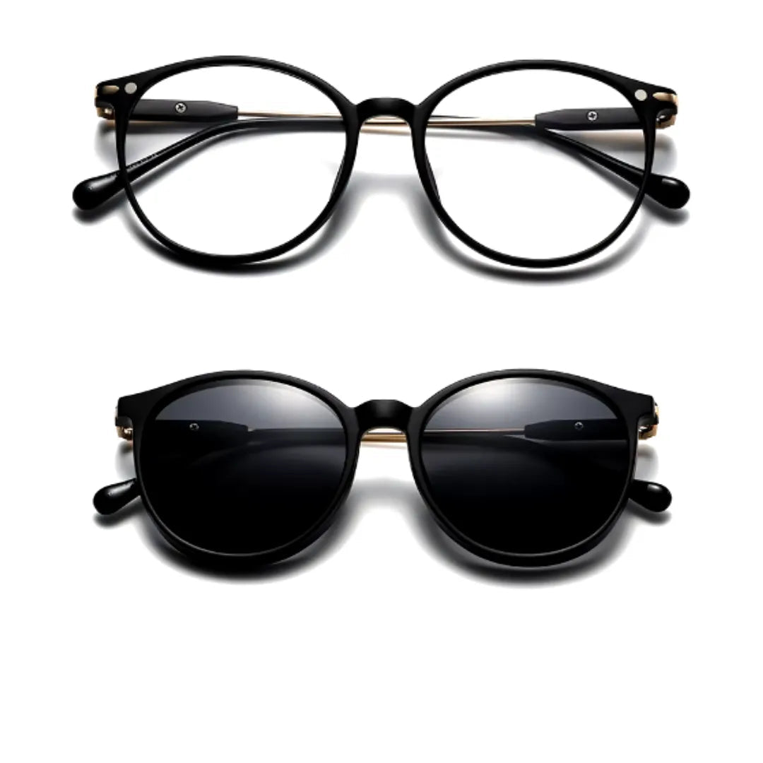clip-on eyewear, magnetic sunglasses, minimal clip-on glasses, premium optical frames, prescription glasses, modern eyewear, designer eyewear, contemporary eyewear, lightweight eyewear, luxury minimal eyewear