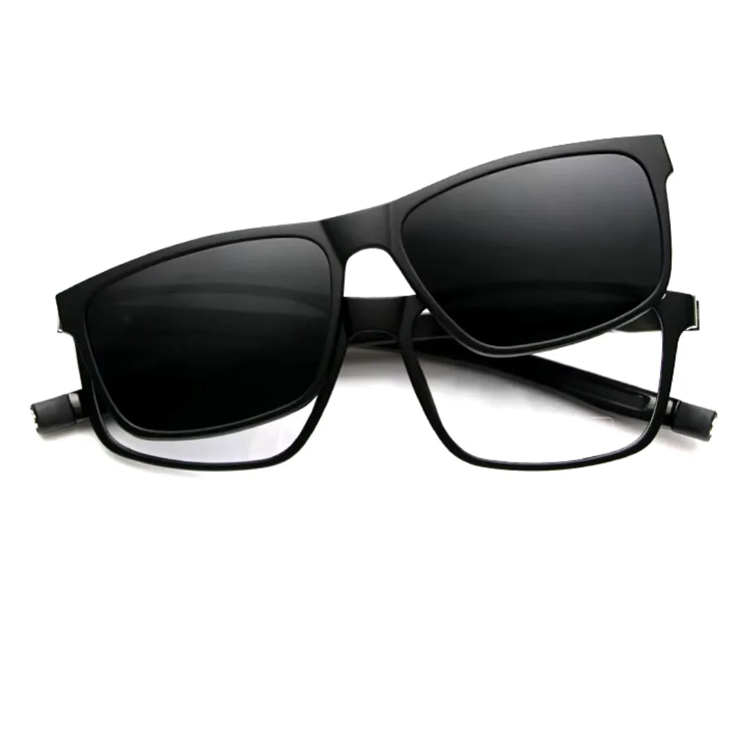 clip-on eyewear, magnetic sunglasses, minimal clip-on glasses, premium optical frames, prescription glasses, modern eyewear, designer eyewear, contemporary eyewear, lightweight eyewear, luxury minimal eyewear