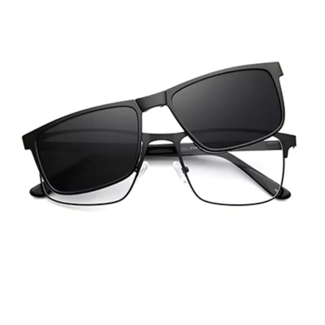 clip-on eyewear, magnetic sunglasses, minimal clip-on glasses, premium optical frames, prescription glasses, modern eyewear, designer eyewear, contemporary eyewear, lightweight eyewear, luxury minimal eyewear