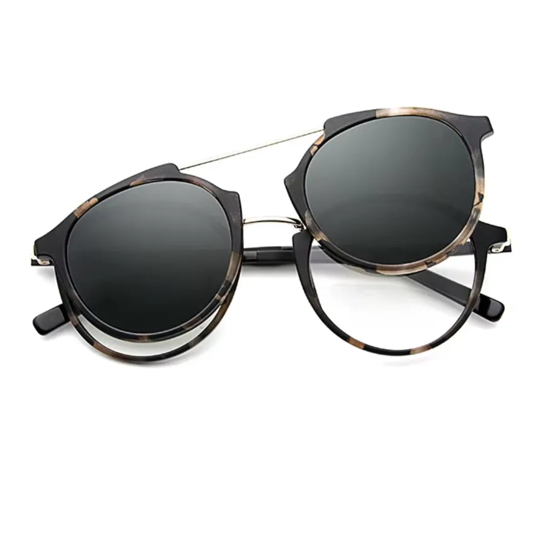 clip-on eyewear, magnetic sunglasses, minimal clip-on glasses, premium optical frames, prescription glasses, modern eyewear, designer eyewear, contemporary eyewear, lightweight eyewear, luxury minimal eyewear