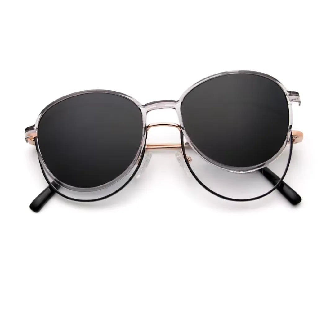 clip-on eyewear, magnetic sunglasses, minimal clip-on glasses, premium optical frames, prescription glasses, modern eyewear, designer eyewear, contemporary eyewear, lightweight eyewear, luxury minimal eyewear