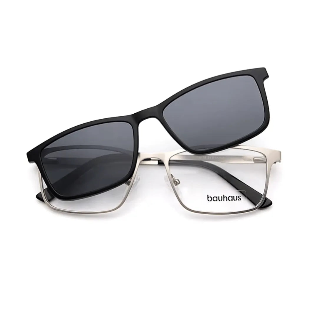clip-on eyewear, magnetic sunglasses, minimal clip-on glasses, premium optical frames, prescription glasses, modern eyewear, designer eyewear, contemporary eyewear, lightweight eyewear, luxury minimal eyewear
