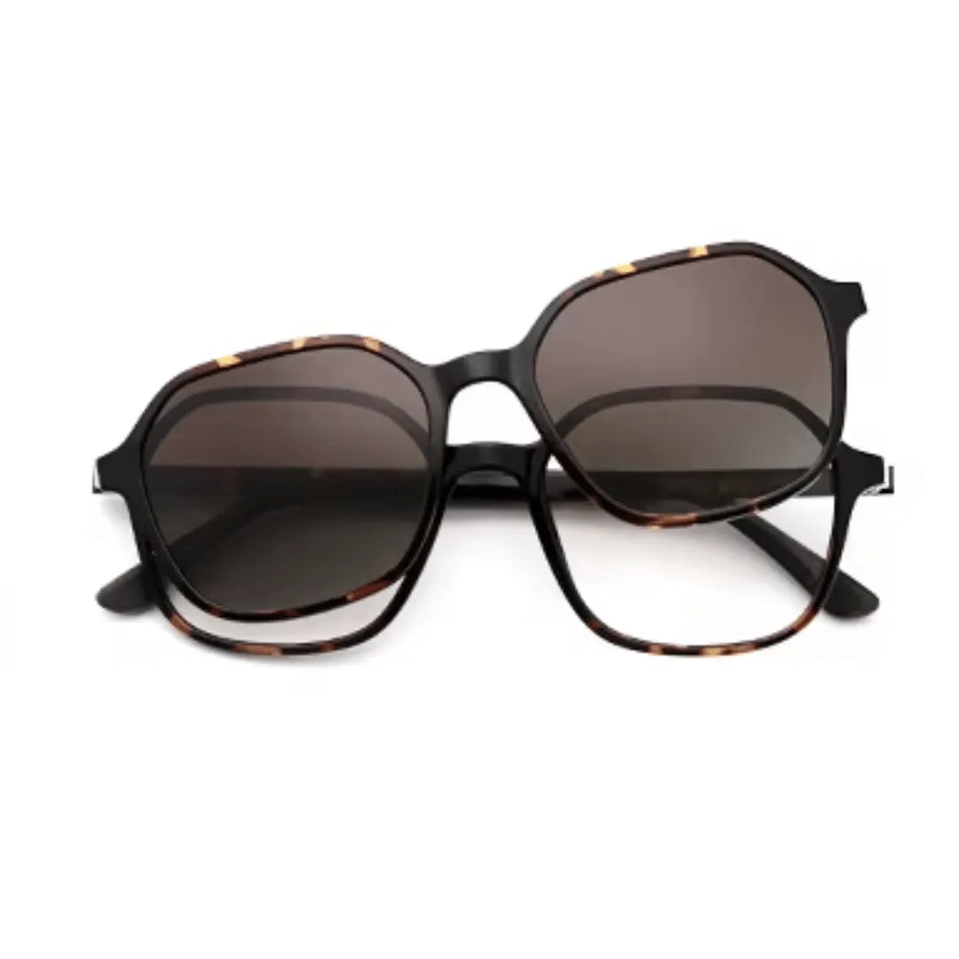 clip-on eyewear, magnetic sunglasses, minimal clip-on glasses, premium optical frames, prescription glasses, modern eyewear, designer eyewear, contemporary eyewear, lightweight eyewear, luxury minimal eyewear