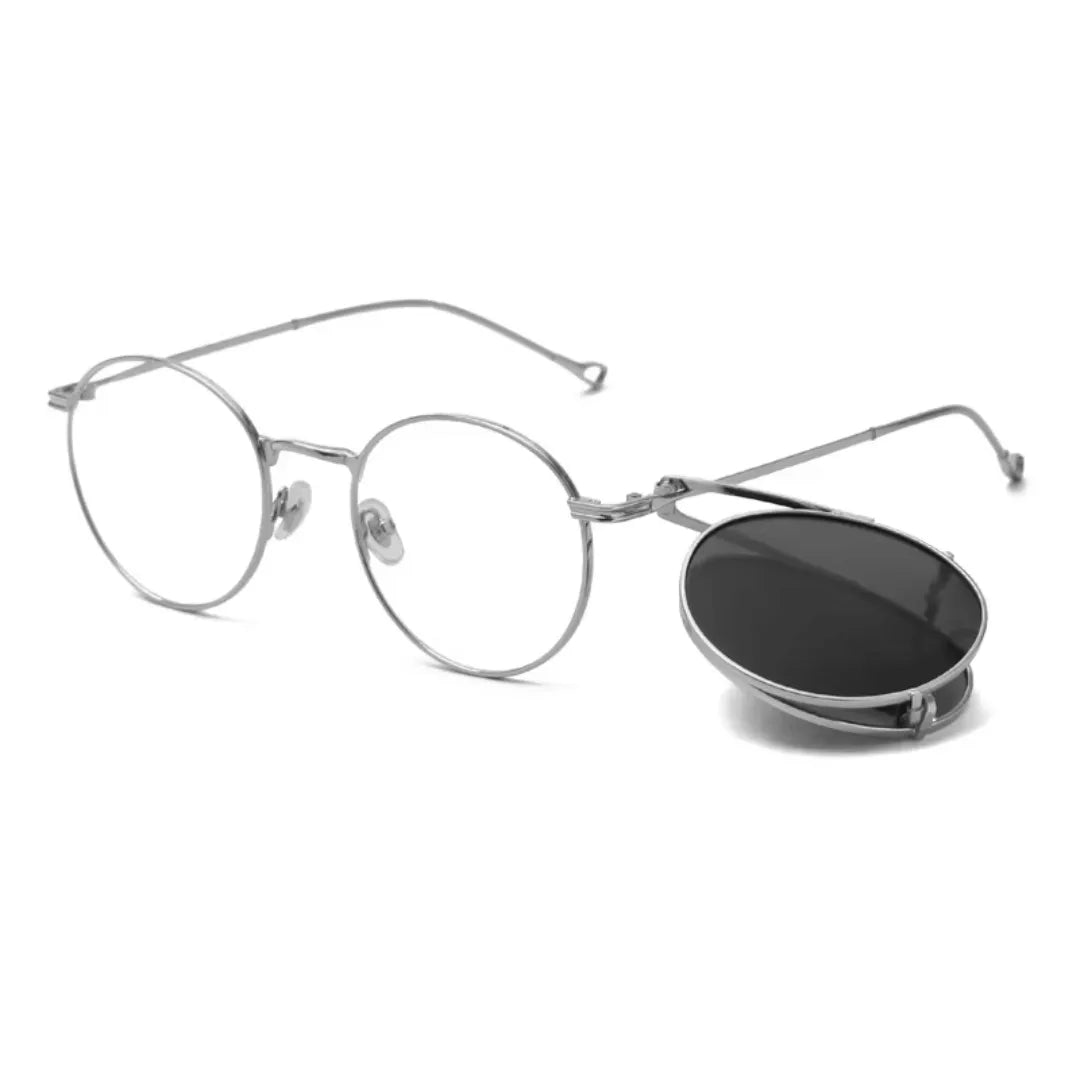 clip-on eyewear, magnetic sunglasses, minimal clip-on glasses, premium optical frames, prescription glasses, modern eyewear, designer eyewear, contemporary eyewear, lightweight eyewear, luxury minimal eyewear