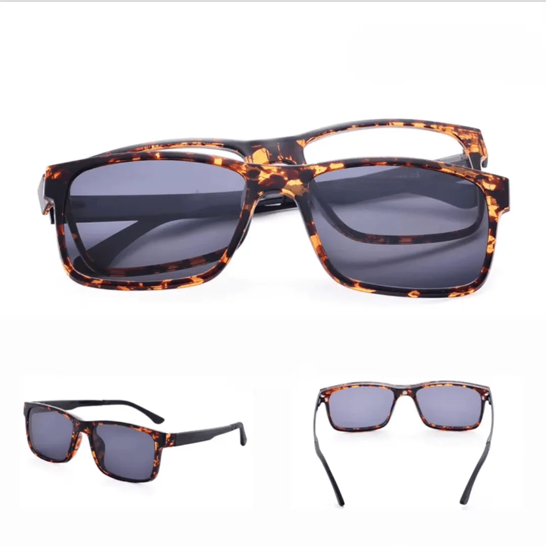 clip-on eyewear, magnetic sunglasses, minimal clip-on glasses, premium optical frames, prescription glasses, modern eyewear, designer eyewear, contemporary eyewear, lightweight eyewear, luxury minimal eyewear