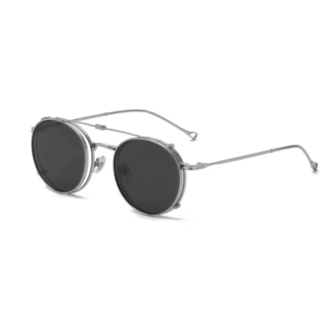 clip-on eyewear, magnetic sunglasses, minimal clip-on glasses, premium optical frames, prescription glasses, modern eyewear, designer eyewear, contemporary eyewear, lightweight eyewear, luxury minimal eyewear
